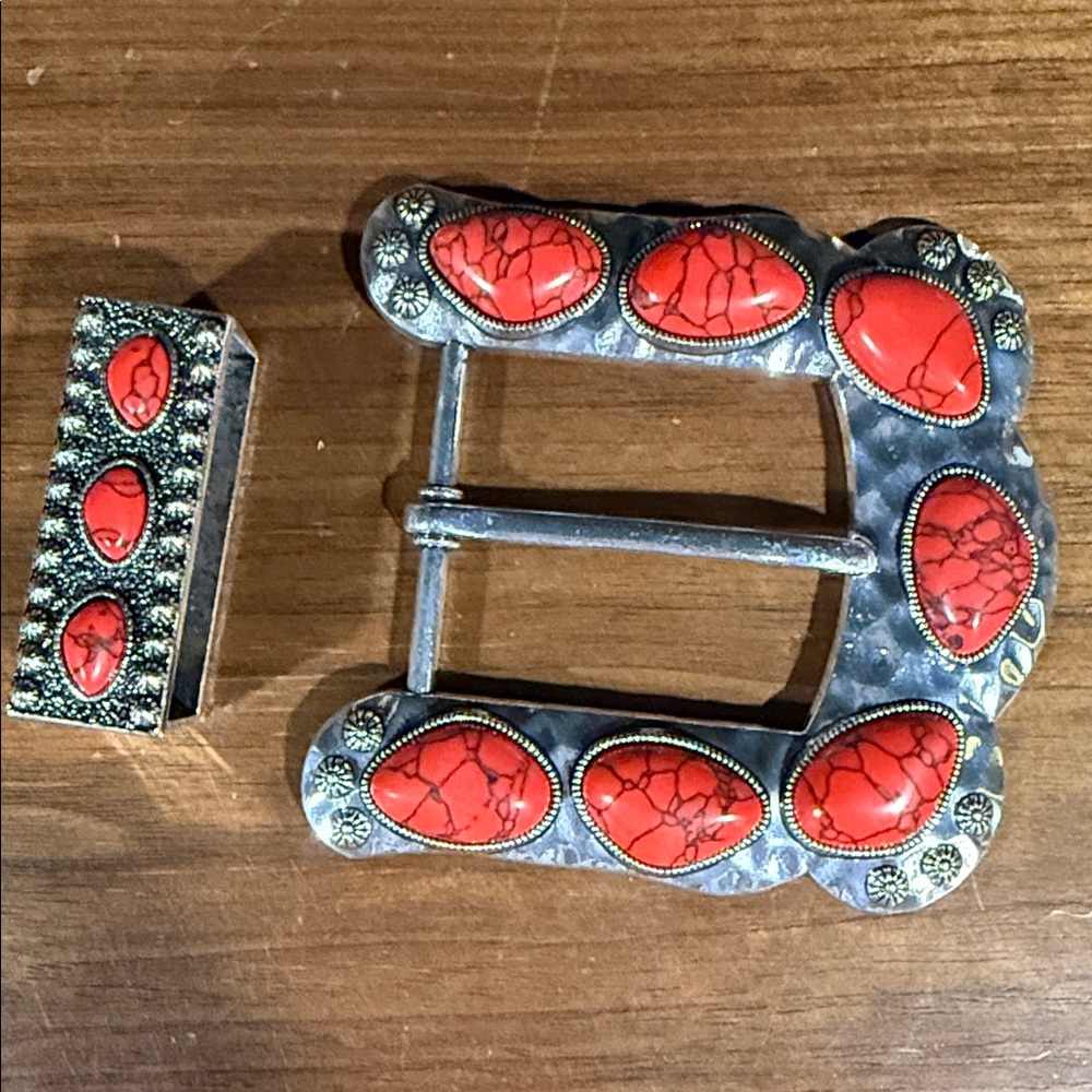 Red Stone Buckle